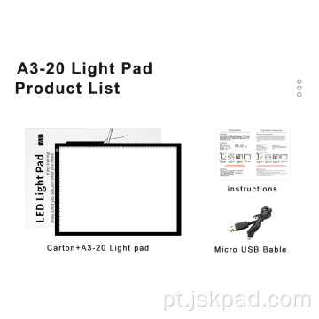 Jskpad LED Light Pad Digital Tablet de desenho